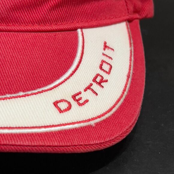 Detroit Red Wings Red White Baseball Cap One Size Fits Most Adjustable Hat - Picture 2 of 10